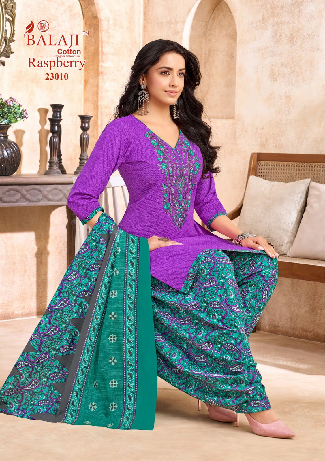 Raspberry Vol 23 Balaji Cotton Dress Material Supplier