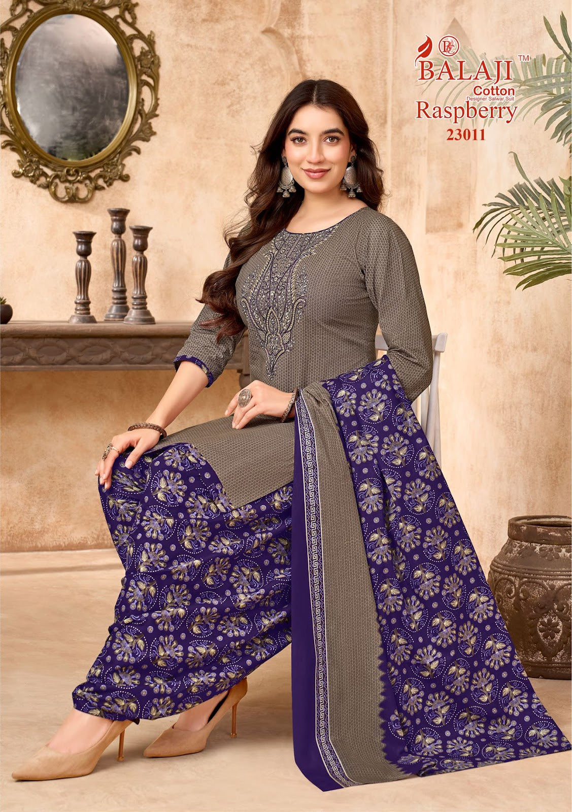 Raspberry Vol 23 Balaji Cotton Dress Material Supplier