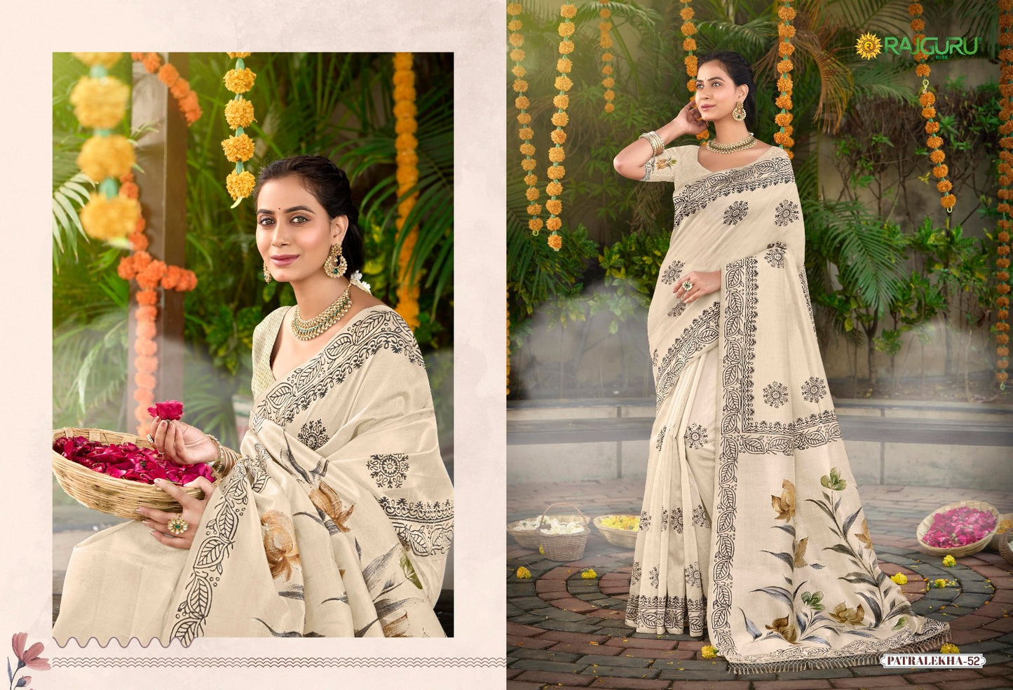 Rathotsav Patralekha Rajguru Tusser Silk Sarees Exporter India