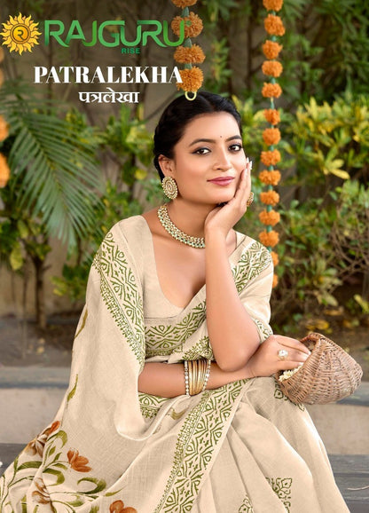 Rathotsav Patralekha Rajguru Tusser Silk Sarees Exporter India