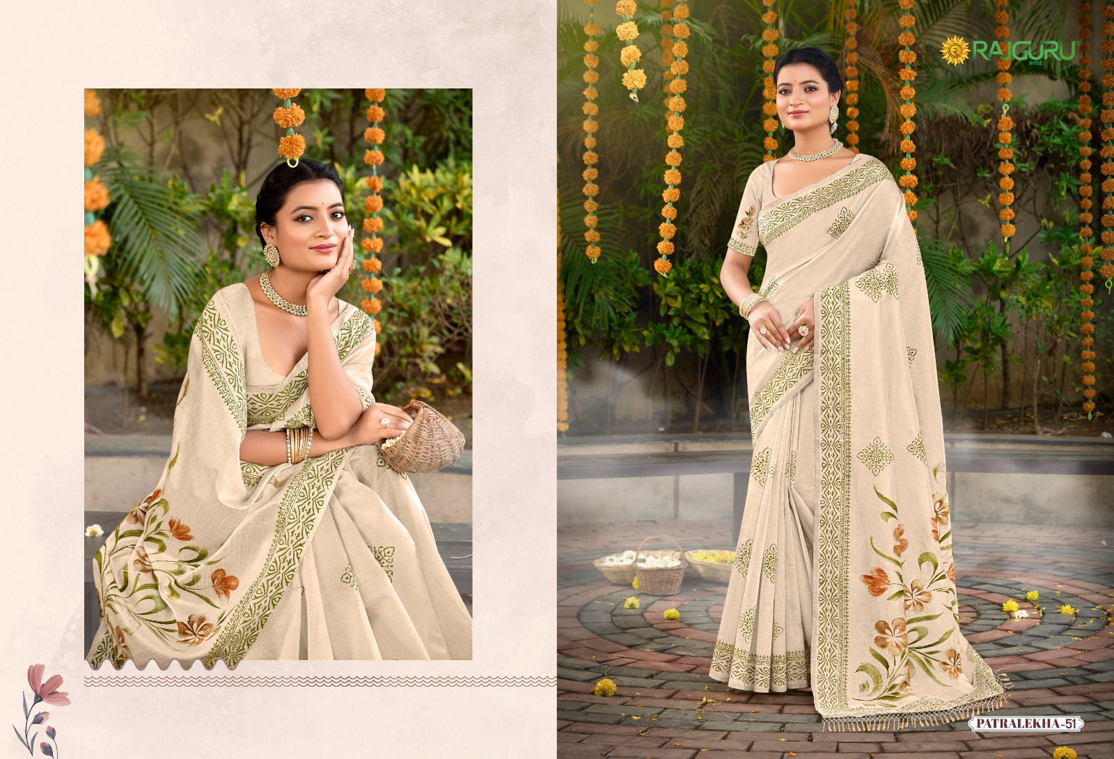 Rathotsav Patralekha Rajguru Tusser Silk Sarees Exporter India