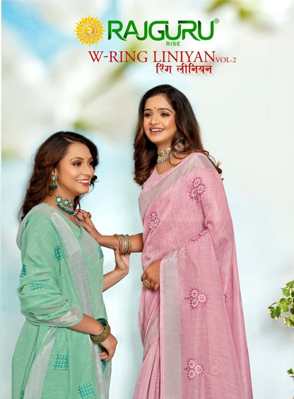 Rathotsav Ring Liniyan Rajguru Linen Sarees Exporter