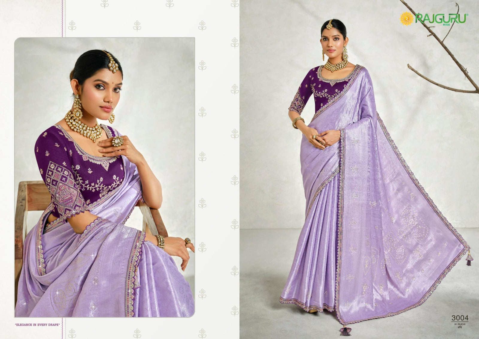 Rathotsav Ruchi Rajguru Silk Sarees Wholesaler Ahmedabad