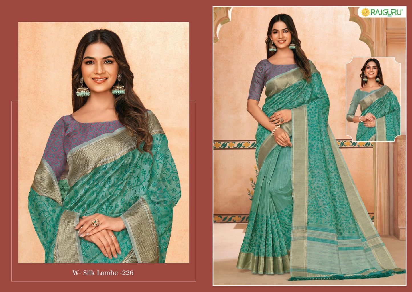 Rathotsav Silk Lamhe Rajguru Linen Sarees Manufacturer Ahmedabad