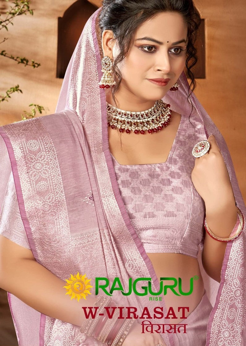 Rathotsav Virasat Rajguru Linen Sarees Supplier Ahmedabad