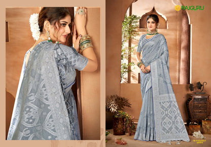 Rathotsav Virasat Rajguru Linen Sarees Supplier Ahmedabad