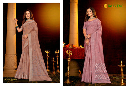Rathotsav W Nigam Work Dusty 2 Rajguru Cotton Sarees Supplier India