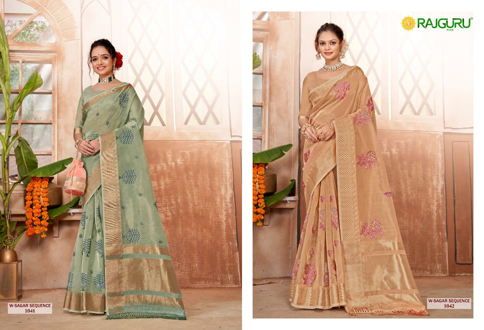 Rathotsav W Sagar Sequence Rajguru Cotton Sarees Exporter