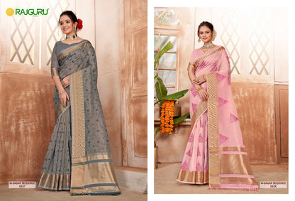 Rathotsav W Sagar Sequence Rajguru Cotton Sarees Exporter