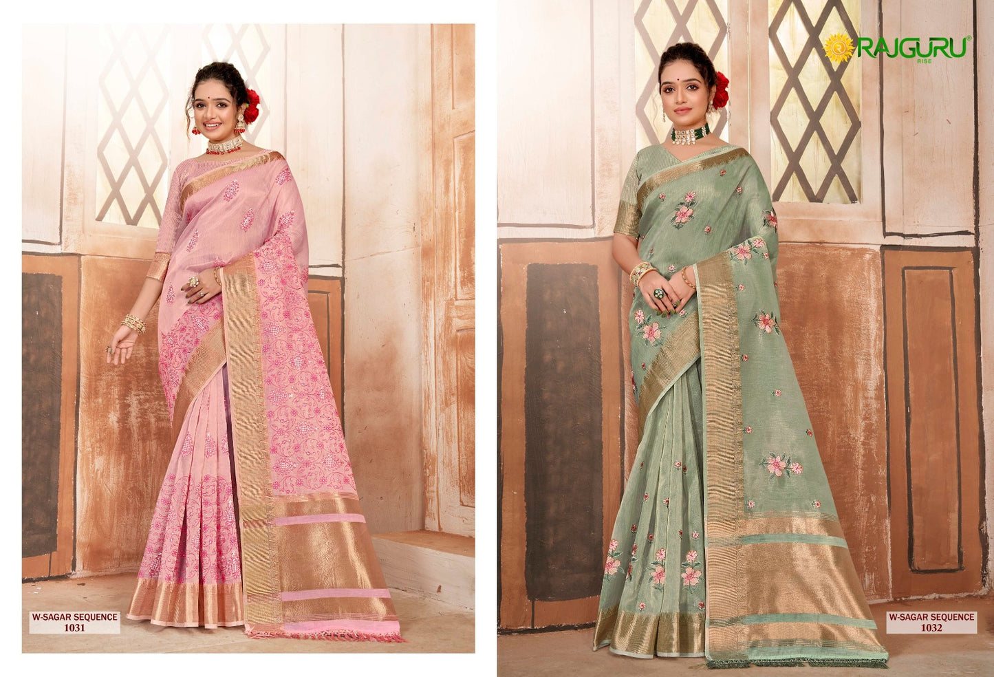 Rathotsav W Sagar Sequence Rajguru Cotton Sarees Exporter