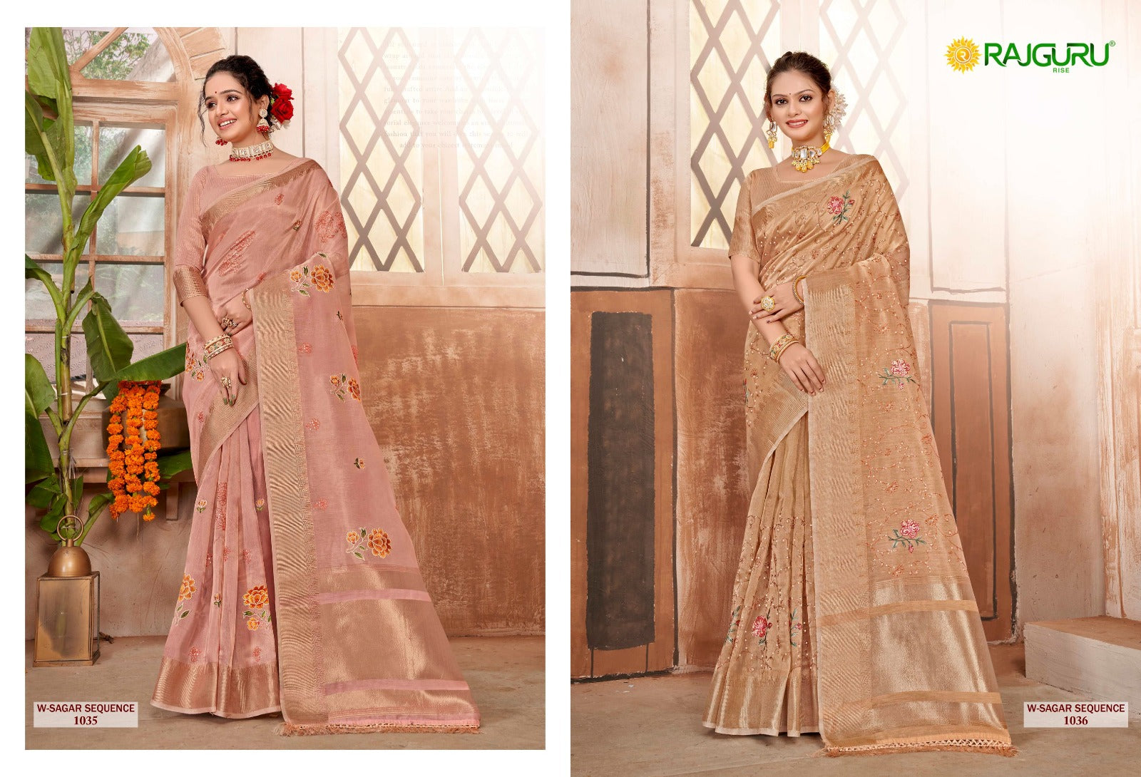 Rathotsav W Sagar Sequence Rajguru Cotton Sarees Exporter