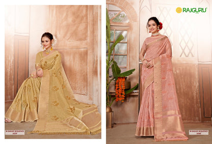 Rathotsav W Sagar Sequence Rajguru Cotton Sarees Exporter
