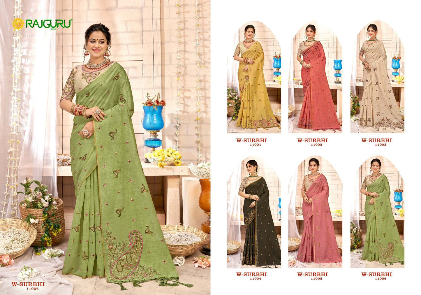 Rathotsav W Surbhi Rajguru Cotton Sarees Wholesaler Gujarat