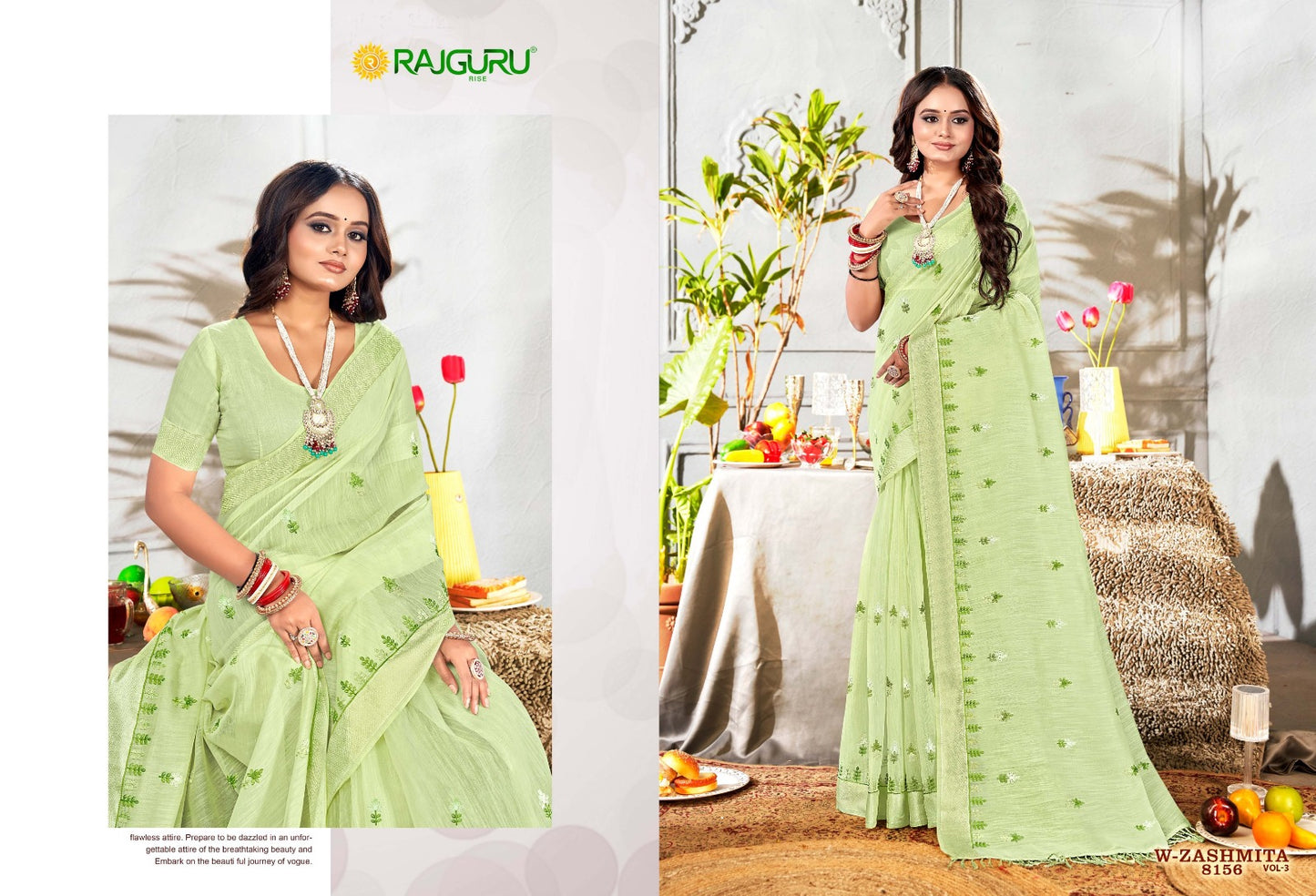 Rathotsav Zashmita Vol 3 Rajguru Cotton Sarees Exporter Gujarat