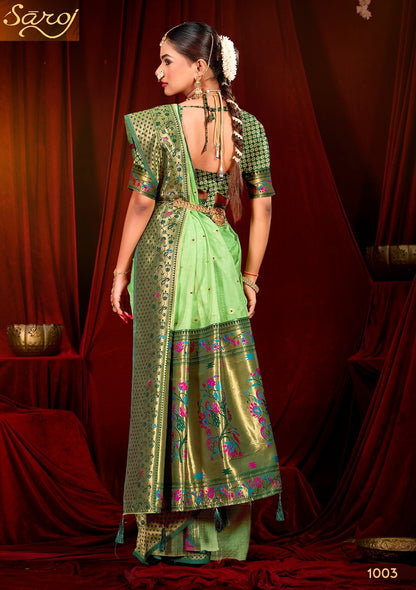 Ratnagiri Saroski 1 Saroj Organza Silk Sarees Supplier Ahmedabad