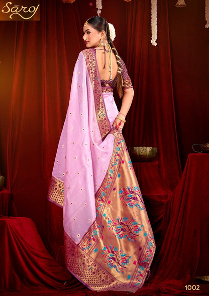 Ratnagiri Saroski 1 Saroj Organza Silk Sarees Supplier Ahmedabad