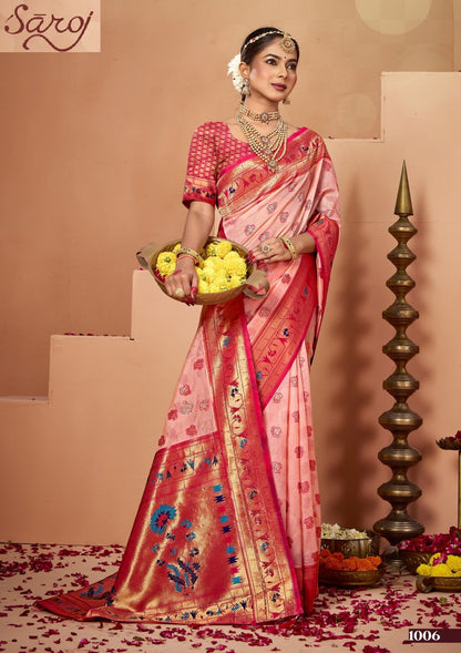 Ratnagiri Saroski 2 Saroj Organza Silk Sarees Wholesale Rate