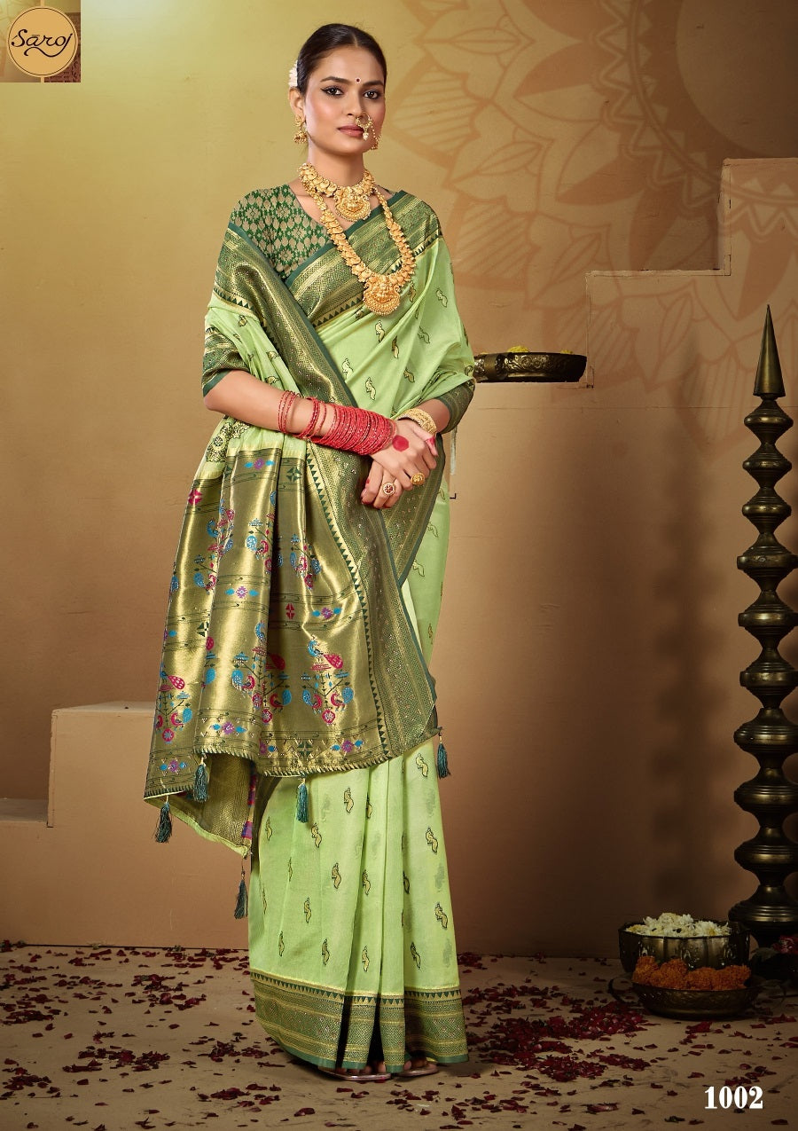 Ratnagiri Saroski 3 Saroj Organza Silk Sarees Manufacturer Ahmedabad
