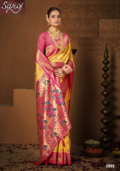 Ratnagiri Saroski 4 Saroj Organza Silk Sarees Wholesaler