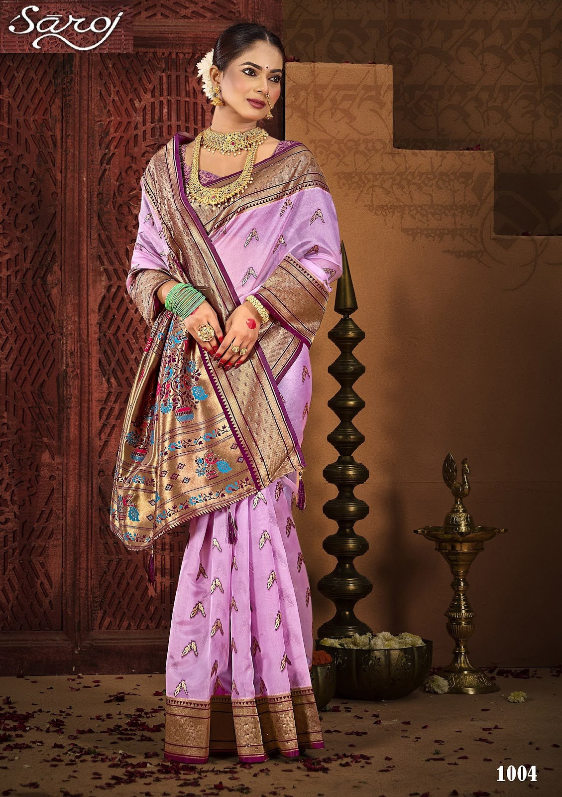 Ratnagiri Saroski 4 Saroj Organza Silk Sarees Wholesaler