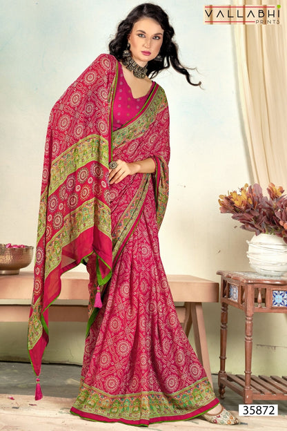 Ratnajyoti Vol 14 Vallabhi Prints Moss Sarees Exporter