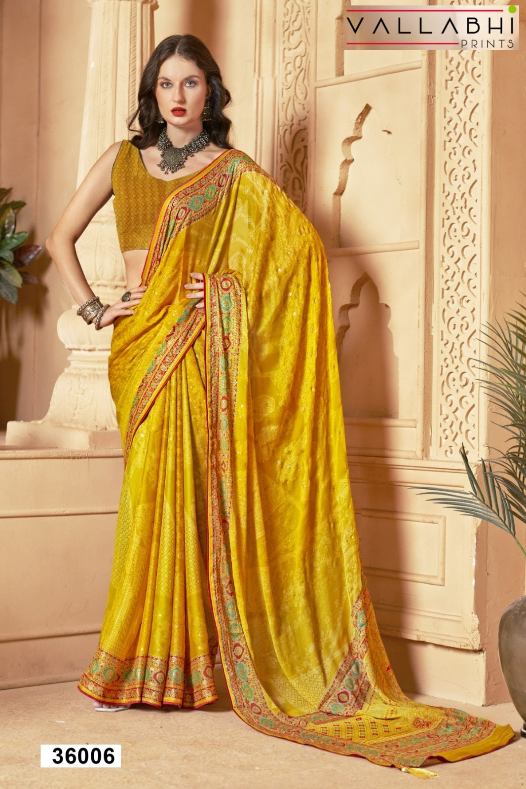 Ratnajyoti Vol 17 Vallabhi Prints Moss Sarees Wholesaler India