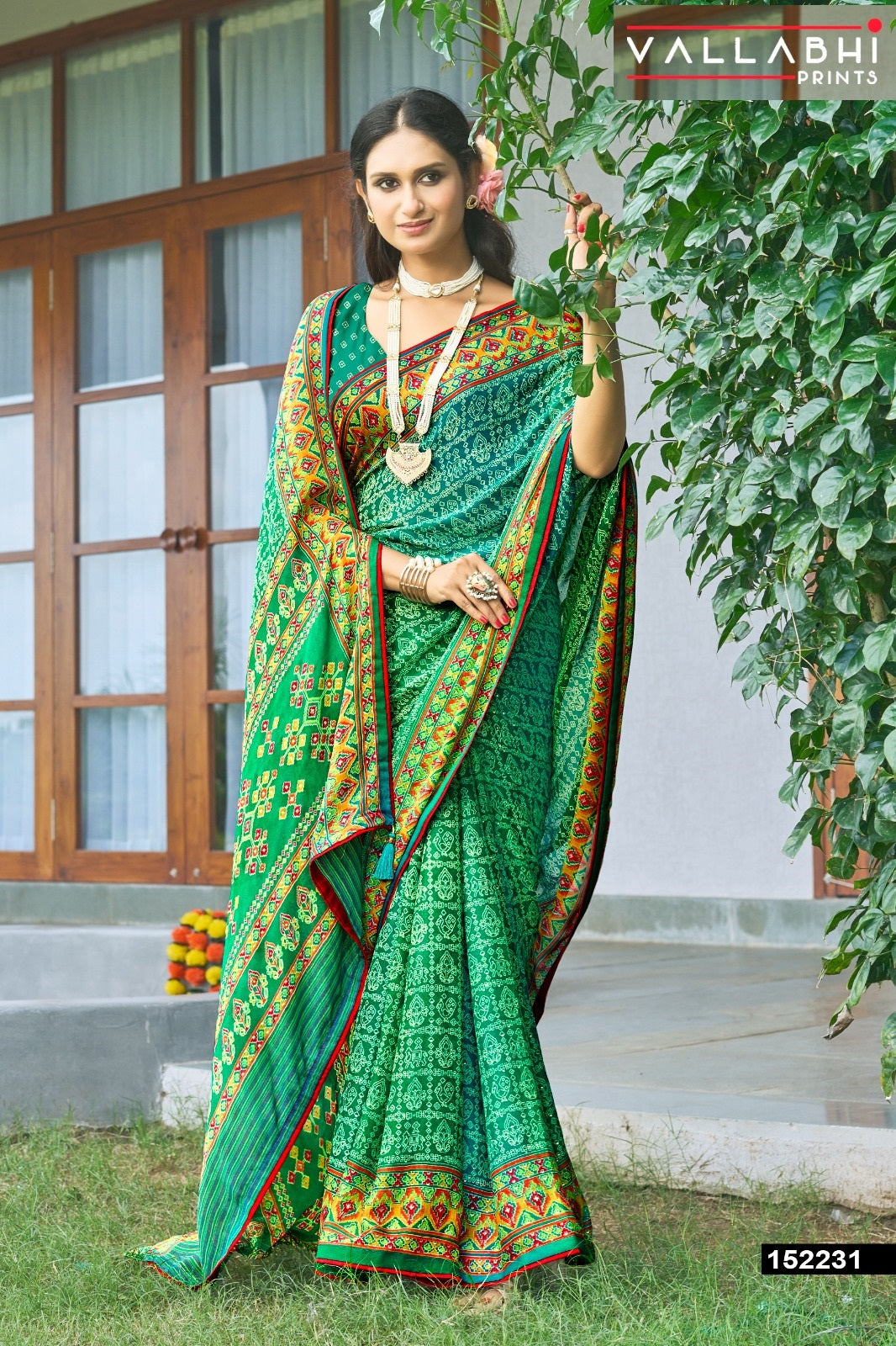 Ratnajyoti Vol 21 Vallabhi Prints Moss Sarees Supplier Ahmedabad