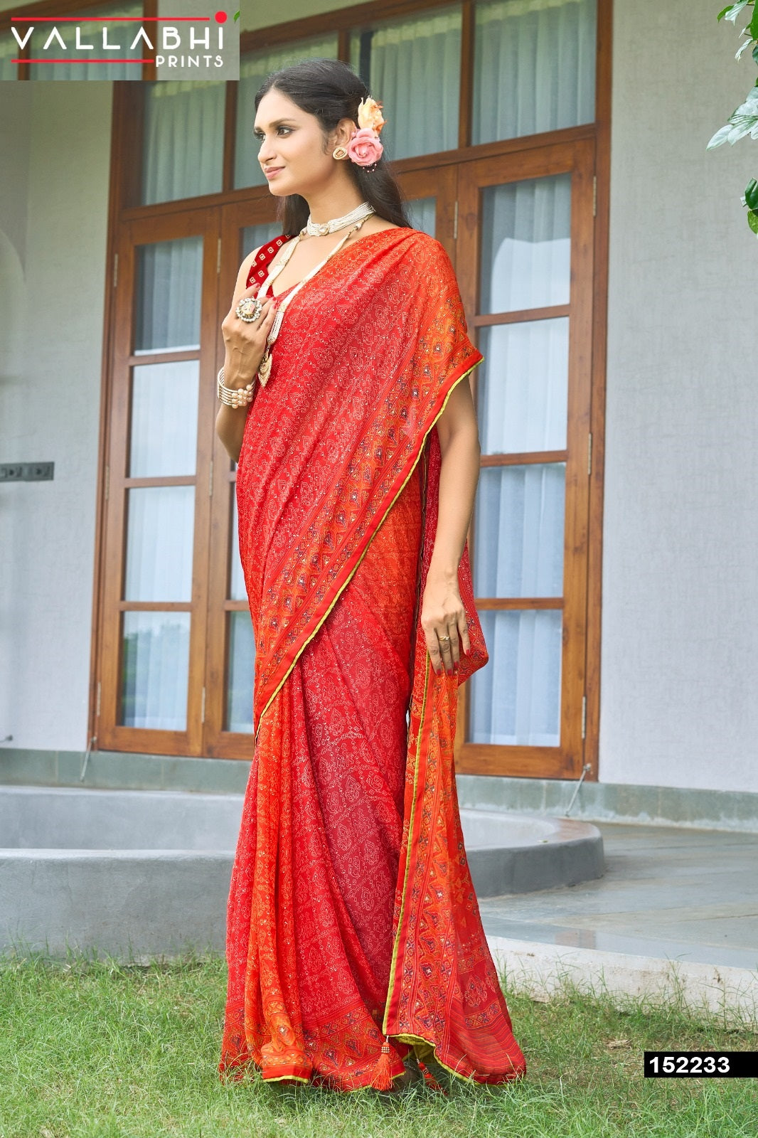 Ratnajyoti Vol 21 Vallabhi Prints Moss Sarees Supplier Ahmedabad