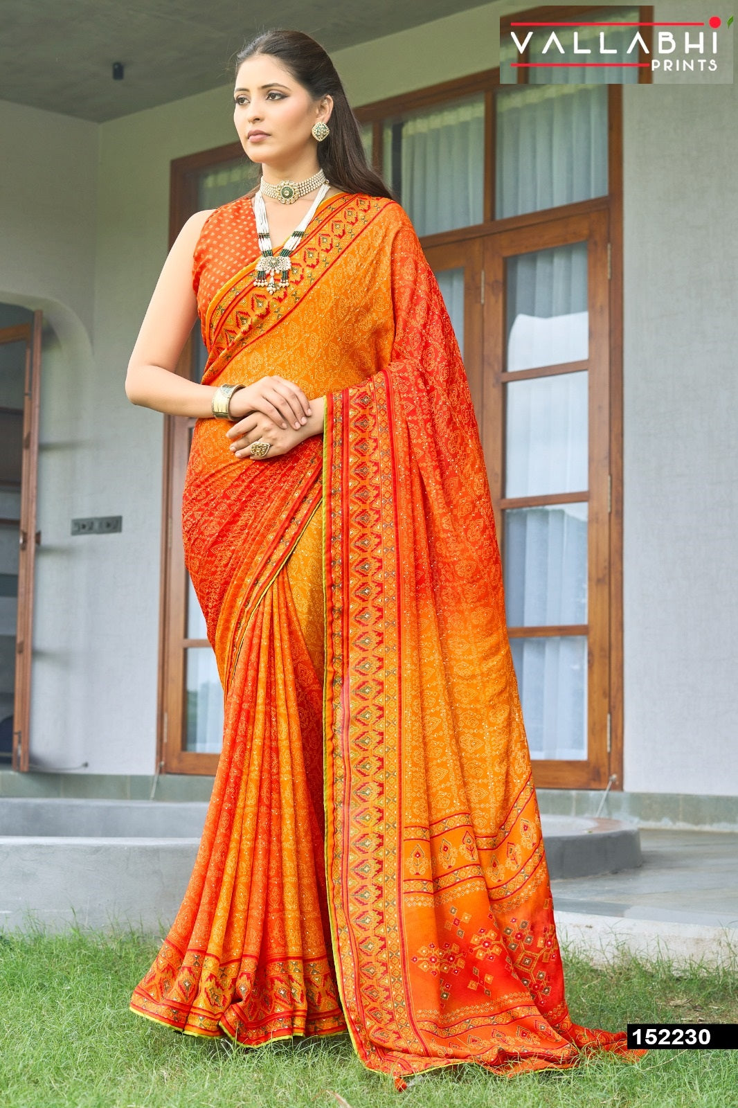 Ratnajyoti Vol 21 Vallabhi Prints Moss Sarees Supplier Ahmedabad