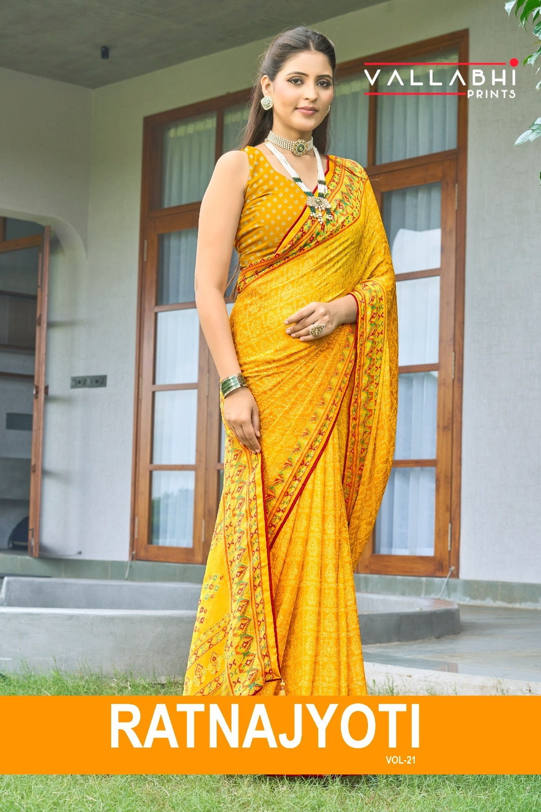 Ratnajyoti Vol 21 Vallabhi Prints Moss Sarees Supplier Ahmedabad