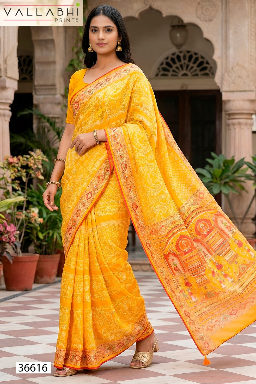 Ratnajyoti Vol 25 Vallabhi Prints Moss Georgette Sarees Wholesaler Gujarat