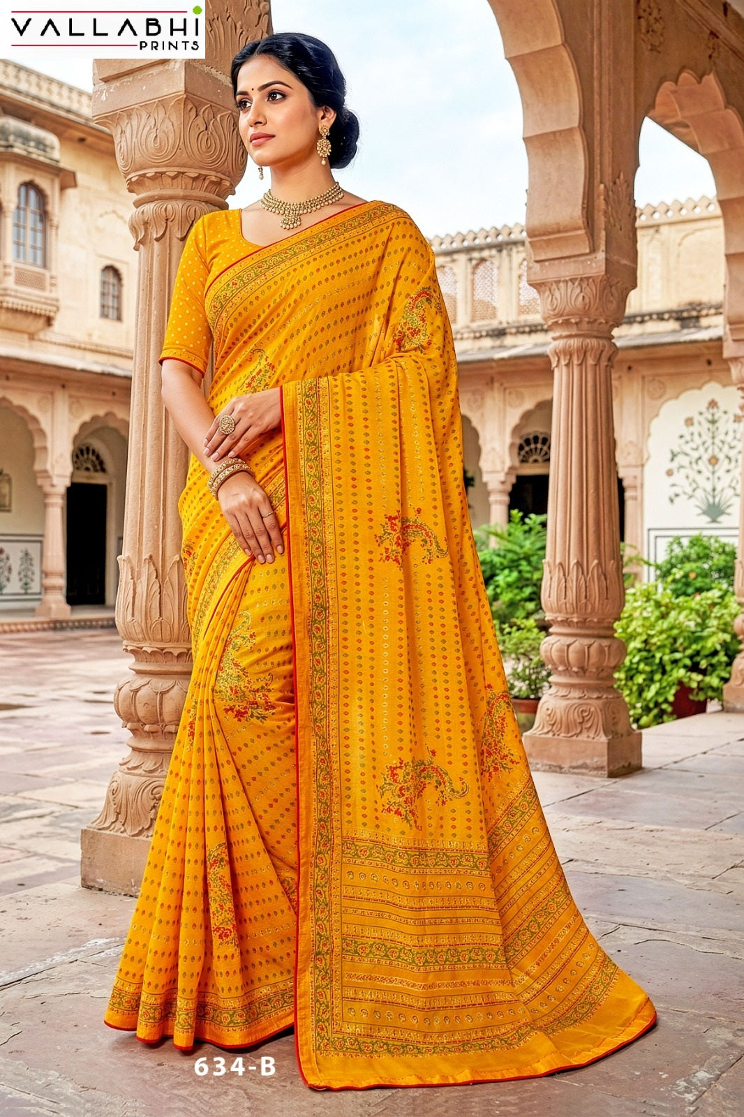 Ratnajyoti Vol 28 Vallabhi Prints Moss Georgette Sarees Exporter Ahmedabad