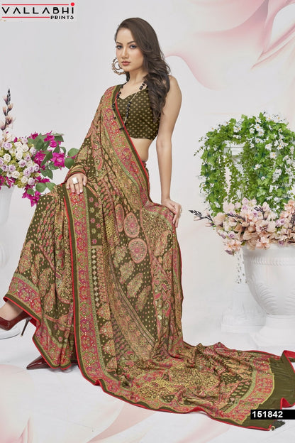 Ratnajyoti Vol 5 Vallabhi Prints Moss Sarees Manufacturer