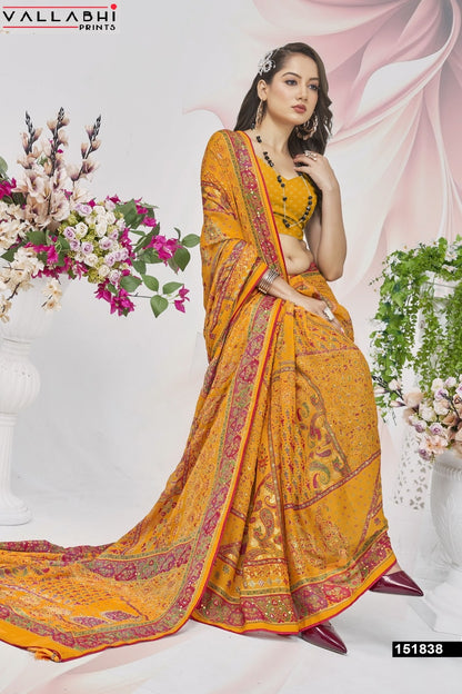 Ratnajyoti Vol 5 Vallabhi Prints Moss Sarees Manufacturer