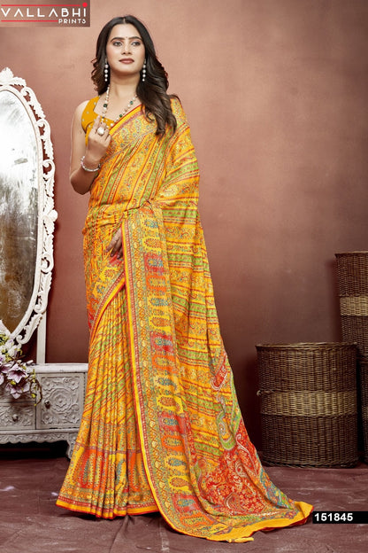 Ratnajyoti Vol 6 Vallabhi Prints Moss Sarees Supplier