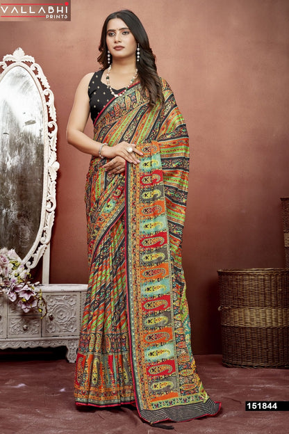 Ratnajyoti Vol 6 Vallabhi Prints Moss Sarees Supplier
