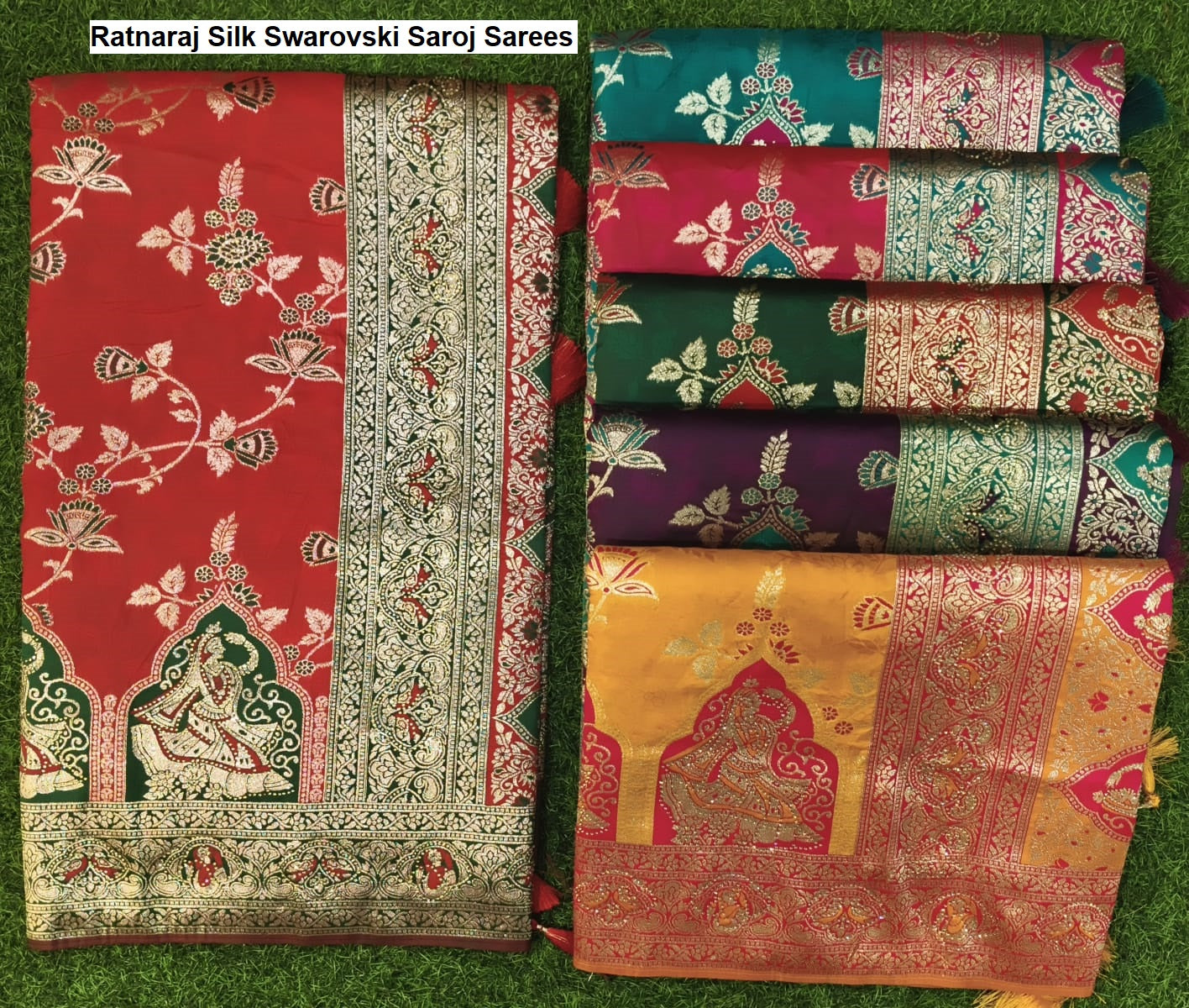 Ratnaraj Silk Swarovski Saroj Sarees Exporter