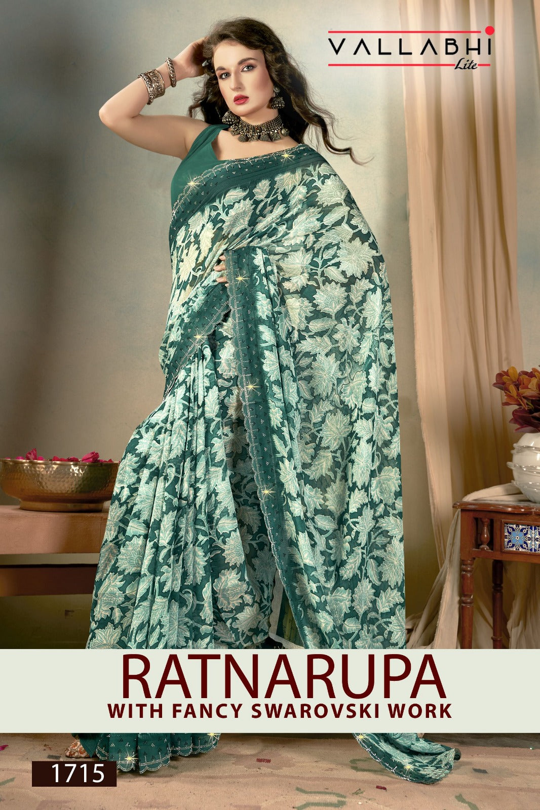 Ratnarupa Vallabhi Lite Georgette Sarees Wholesaler Ahmedabad