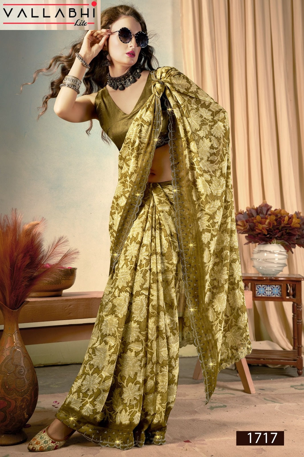 Ratnarupa Vallabhi Lite Georgette Sarees Wholesaler Ahmedabad