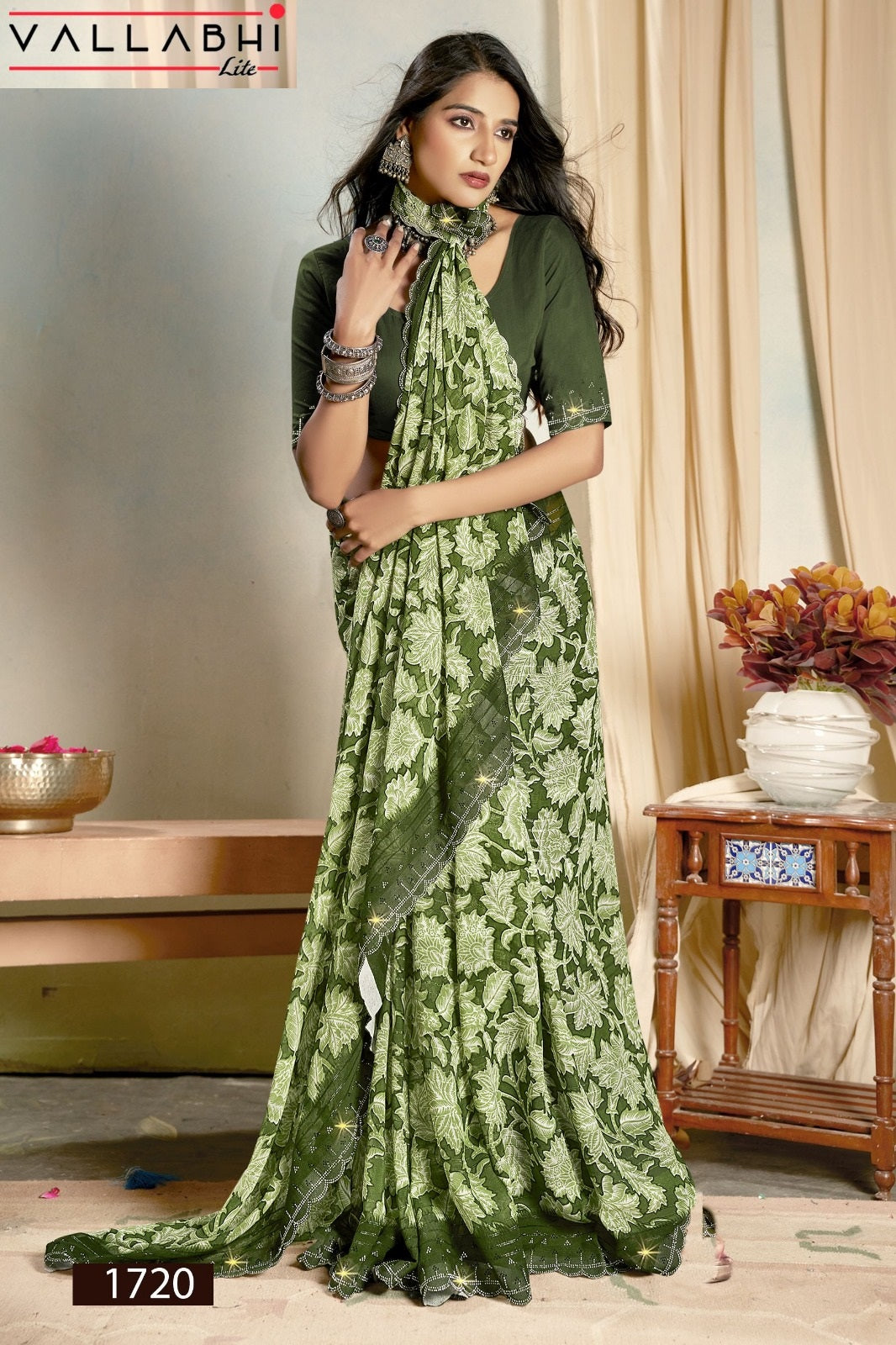 Ratnarupa Vallabhi Lite Georgette Sarees Wholesaler Ahmedabad