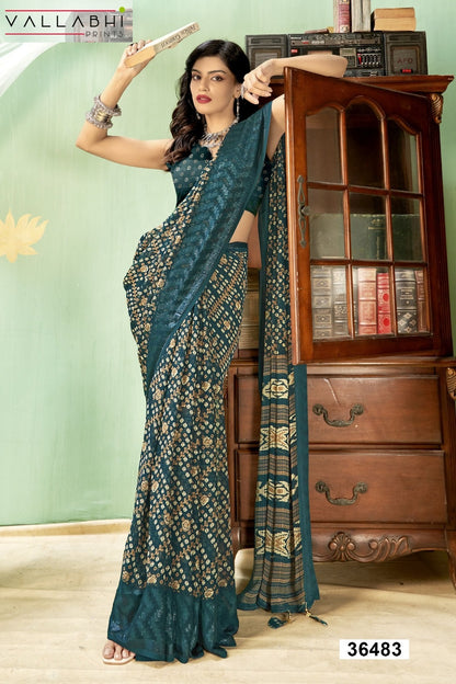 Ratnavali Vol 11 Vallabhi Prints Georgette Sarees Wholesale Price