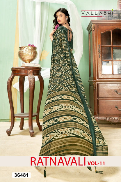 Ratnavali Vol 11 Vallabhi Prints Georgette Sarees Wholesale Price