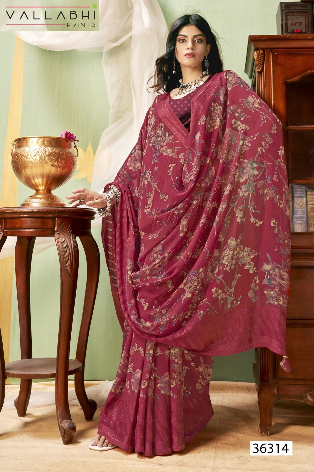 Ratnavali Vol 13 Vallabhi Prints Georgette Sarees Manufacturer India