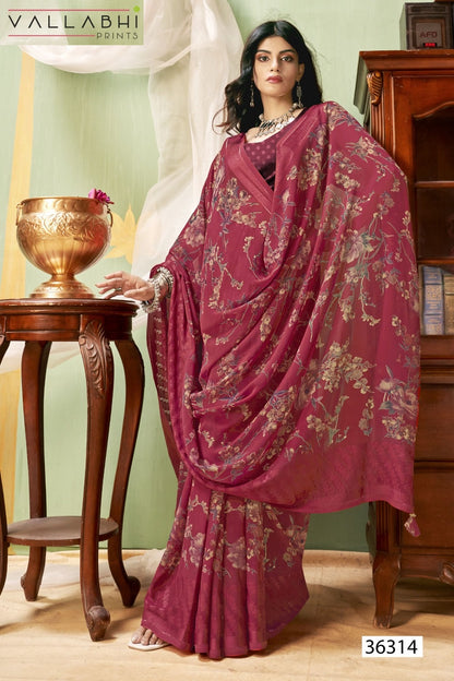 Ratnavali Vol 13 Vallabhi Prints Georgette Sarees Manufacturer India