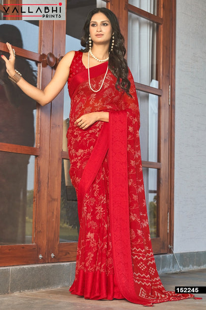 Ratnavali Vol 14 Vallabhi Prints Georgette Sarees Supplier India