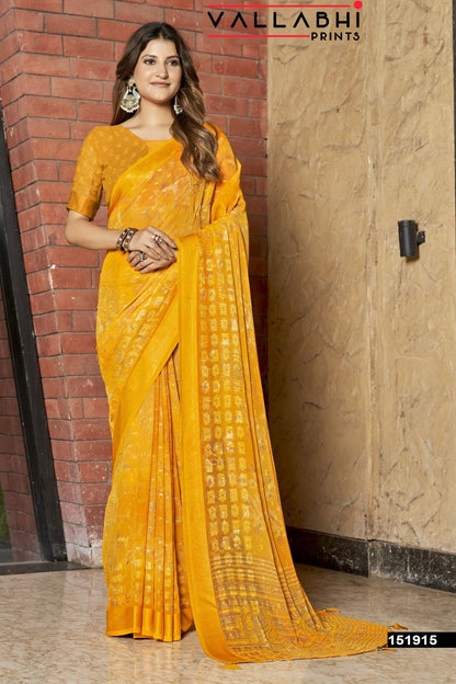Ratnavali Vol 6 Vallabhi Prints Georgette Sarees Manufacturer Ahmedabad
