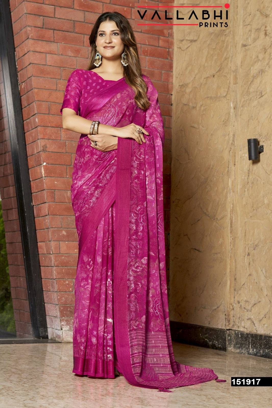 Ratnavali Vol 6 Vallabhi Prints Georgette Sarees Manufacturer Ahmedabad