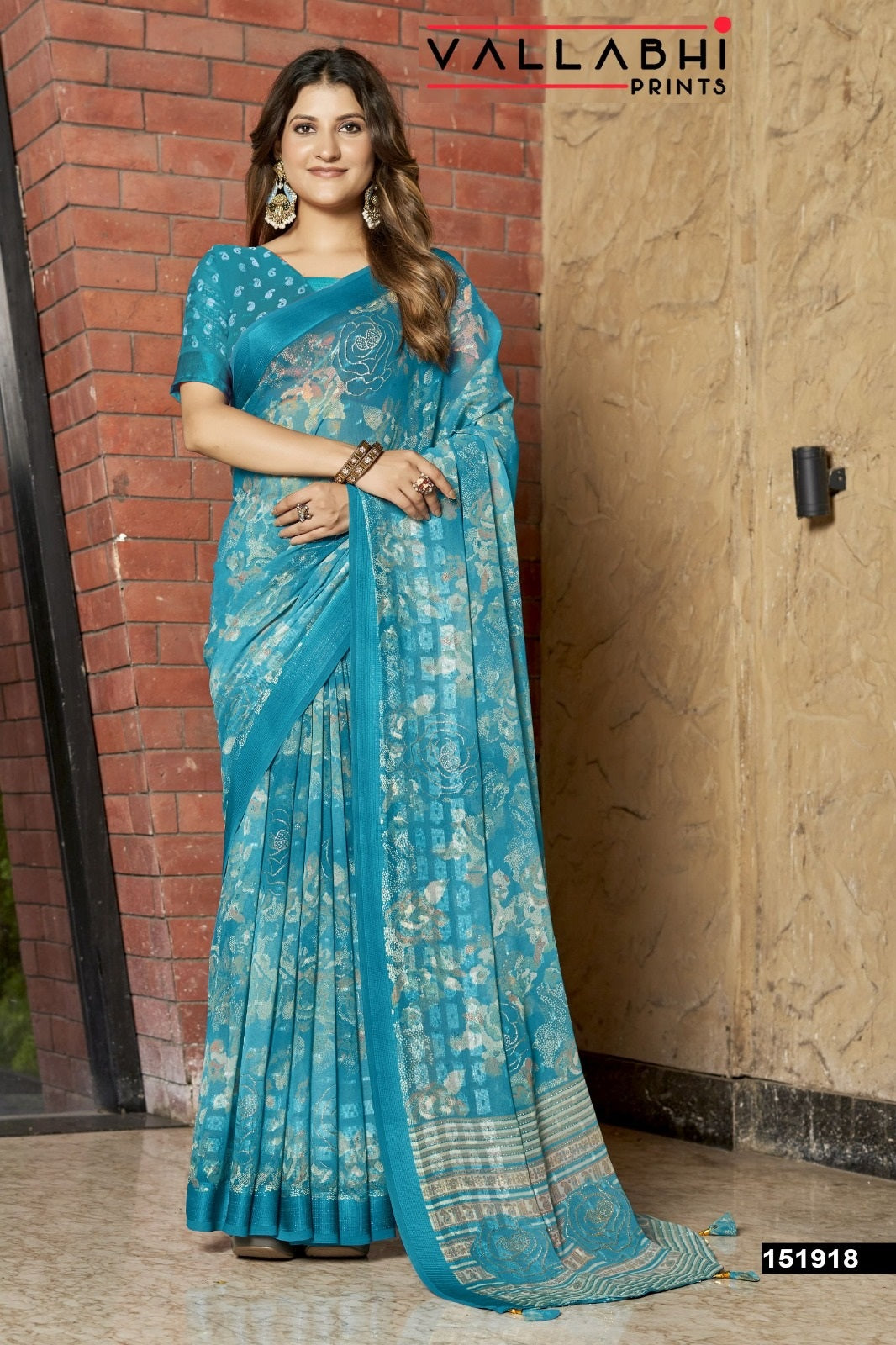 Ratnavali Vol 6 Vallabhi Prints Georgette Sarees Manufacturer Ahmedabad