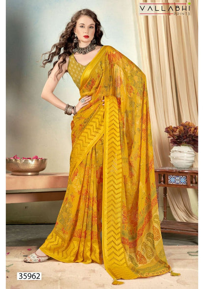 Ratnavali Vol 7 Vallabhi Prints Georgette Sarees Supplier India