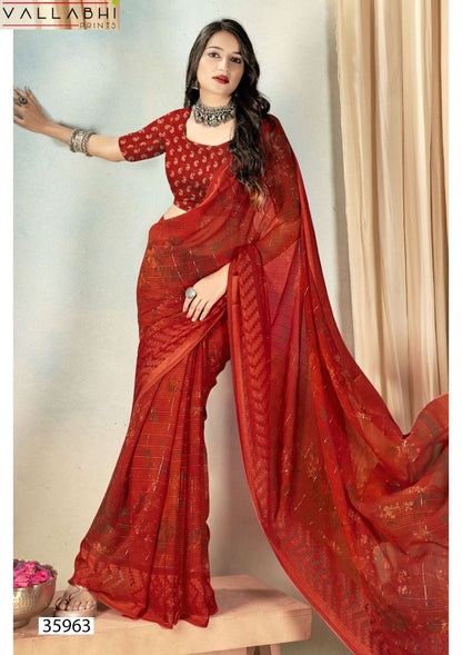 Ratnavali Vol 7 Vallabhi Prints Georgette Sarees Supplier India